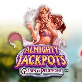 Almighty Jackpots: Garden of Persephone game by Novomatic – logo hosted on Dragonia Casino