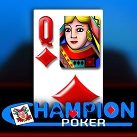 Champion Poker slot logo by Spin2Win at Dragonia Casino