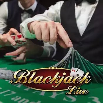 Live Blackjack by Evolution, showcased at dragoniaacasino.com – game logo