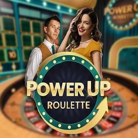 PowerUP Roulette slot visual from Pragmatic Play available on dragoniaacasino.com
