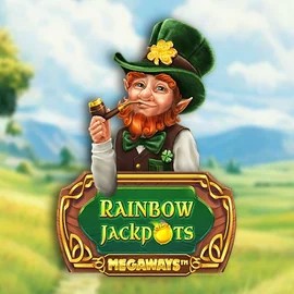 Rainbow Jackpots Megaways slot visual from Red Tiger Gaming available on dragoniaacasino.com