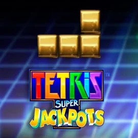 Tetris Super Jackpots casino game by WMS – featured logo at Dragonia Casino