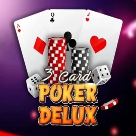 Three Card Poker Delux logo by Urgent Games at Dragonia Casino